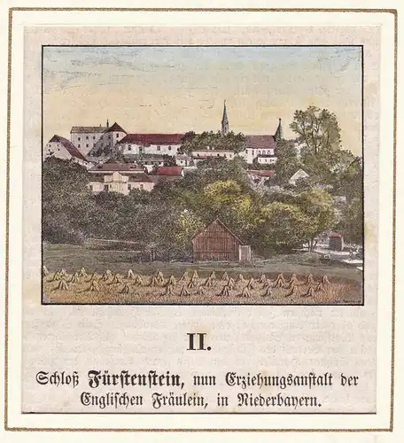 Schloß Fürstenstein, nun Erziehungsanstalt der Englischen Fräulein, in Niederbayern - Schloss Fürstenstein / B