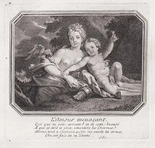 L'Amour menacant - Amor Eros Cupid / mythology Mythologie
