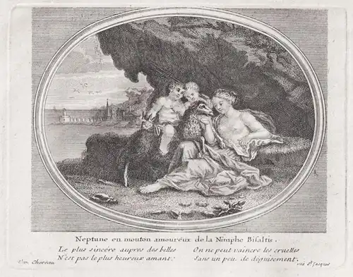 Neptune en mouton amoureux de la Nimphe Bisaltis - Neptun / Mythologie mythology