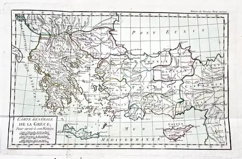 Carte Generale de la Grece - Greece Griechenland / Turkey Türkei Cyprus Zypern / Archipelago
