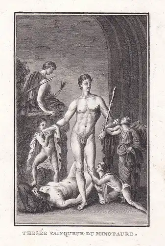 Thesée vainqueur du minotaure - Theseus Minotauros Minotaur / Mythologie mythology