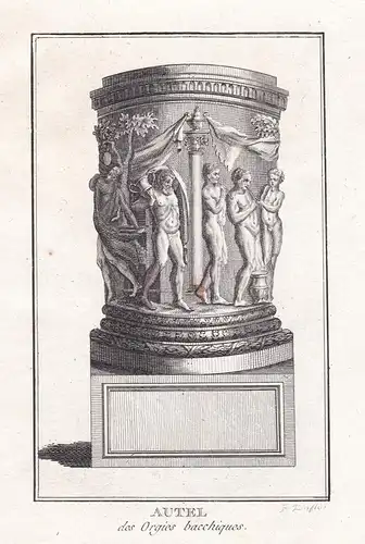 Autel des Orgies bacchiques - Altar Bacchus / antiquity Altertum Antike / Mythologie mythology