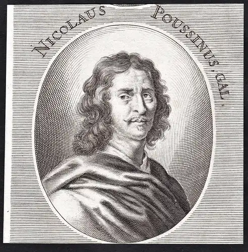 Nicolaus Poussinus - Nicolas Poussin (1594-1665) French Baroque painter Maler Barock Portrait