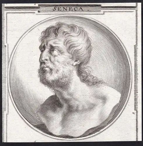 Seneca - (4 BC - 65 AD) Roman philosopher Philisoph Antike antiquity Portrait