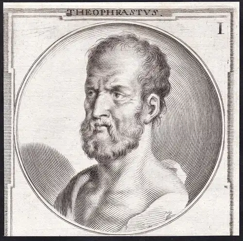 Theophrastus - (c. 371 - c. 287 BC) Greek philosopher Philisoph Antike antiquity Portrait
