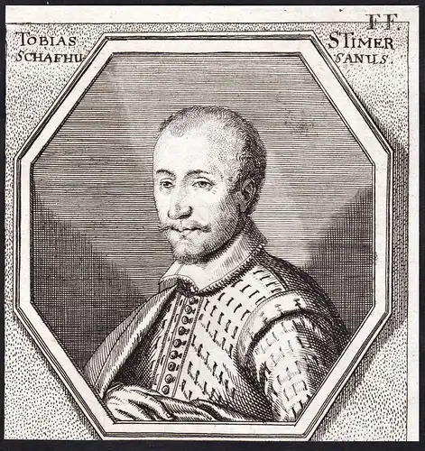 Tobias Stimer. Mahler von Schafhausen. - Tobias Stimmer (1539-1584) Schaffhausen Schweiz Maler painter Zeichne