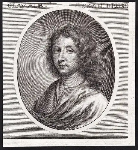 Glau. Alb. Sevin - Claude Albert Sevin (1649-1676) Maler painter Barock Baroque Portrait