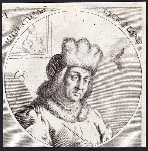 Hubertus Ab Eyck. Fland. - Hubert van Eyck (1370-1426) Flemish painter Maler Portrait