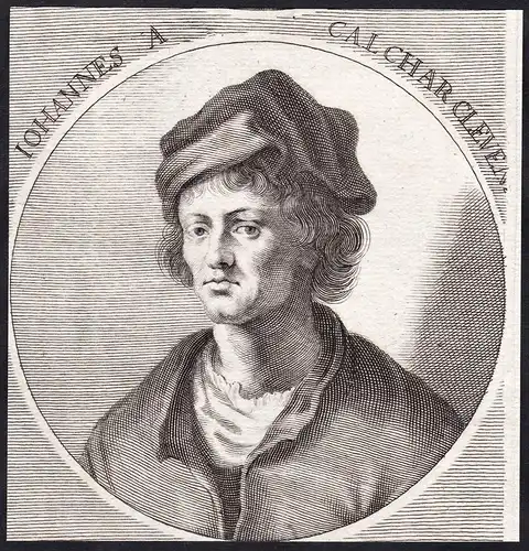 Iohannes a Calchar Cleven - Jan Stephan van Calcar (1499-1546) Maler painter engraver Kupferstecher Portrait N