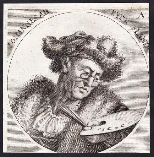 Iohannes Ab Eyck. Fland. - Jan van Eyck (1390-1441) Maler Dutch painter Portrait