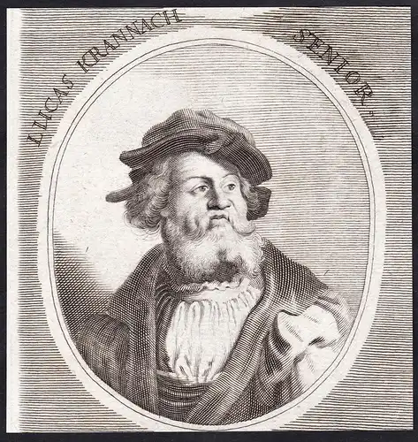 Lucas Krannach Senior - Lucas Cranach der Ältere (1472-1553) Maler painter Grafiker Buchdrucker engraver print