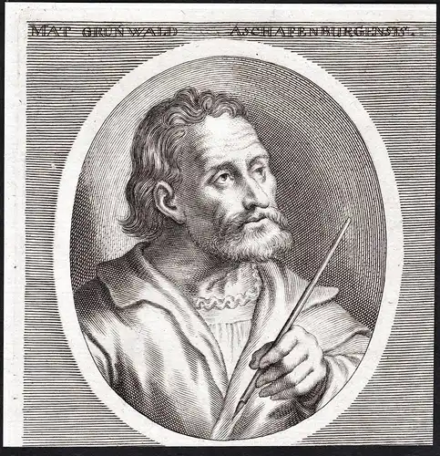 Mat. Grunwald - Matthias Grünewald (c. 1480 - c. 1530) Renaissance painter Maler Portrait