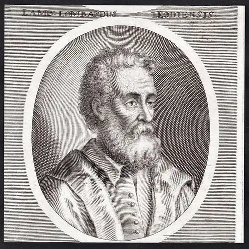 Lamb Lombardius - Lambert Lombard (1505-1566) architect Architekt painter Maler Renaissance Portrait
