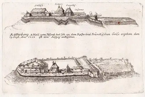 Rotheberg 3. Mail von Nürnb. hat sich an dem Keiser und Fränckischen Creiss... - Festung Rothenberg b. Schnait