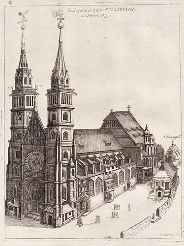 S. Lorenzer-Pfarrkirch in Nürnberg - Nürnberg Nuremberg / Lorenzkirche St. Lorenz Kirche