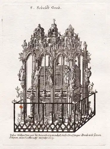 S. Sebalds Grab - Nürnberg Nuremberg / Sebalduskirche St. Sebald Kirche Sebaldusgrab