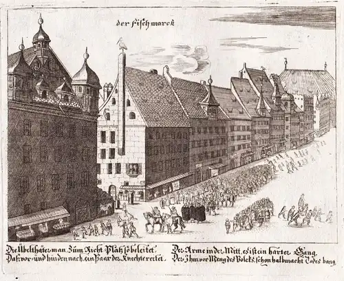 Der Fischmarck - Nürnberg Nuremberg / Fischmarkt Marktplatz Markt