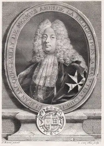 Jean Jacques Bailly de Mesmes - (1674-1741) / Grand Master of the Knights Hospitaller / Order of St. John of J