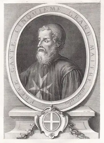 Frere Gaste - Gastone de Murols ( -1172) / Grand Master of the Knights Hospitaller / Order of St. John of Jeru