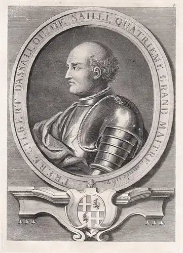 Frere Gilbert d'Assall ou de Saill - Gilbert of Assailly ( -1183) / Grand Master of the Knights Hospitaller /