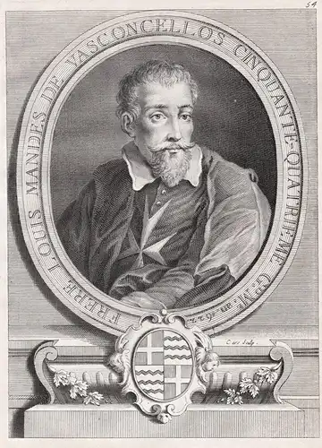 Frere Louis Mandes de Vasconcellos - Louis Mendes de Vasconcellos (c. 1542-1623) / Grand Master of the Knights