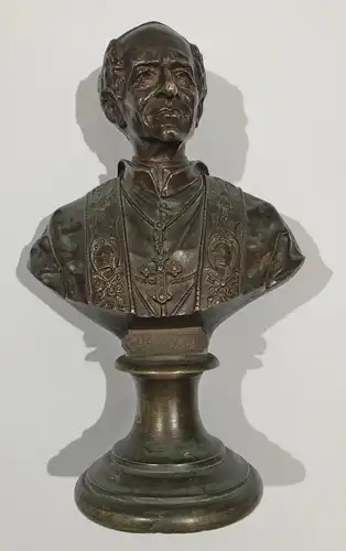 Leo XIII. - Pope Papst Papa. Bronze Statue.