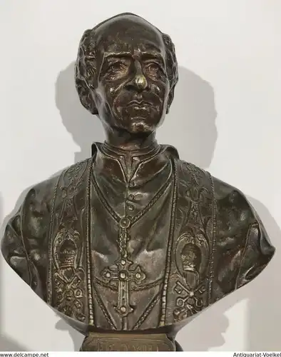 Leo XIII. - Pope Papst Papa. Bronze Statue.