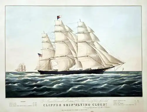 Clipper Ship Flying Cloud - Clipper Ship Flying Cloud Marine Navy / United States of America / Amerika Ameriqu