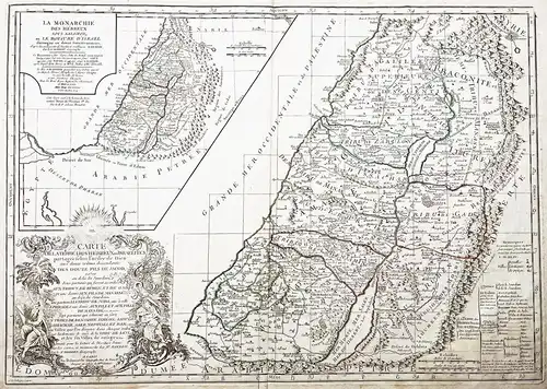 Carte de la Terre des Hebreux ou Israelites... / La Monarchie des Hebreux sous Salomon, ou le Royaume d'Israel