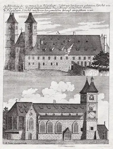 Abbildung des Gymnasii in St. Egidien Kloster ... - Nürnberg Egidienkloster Benediktiner