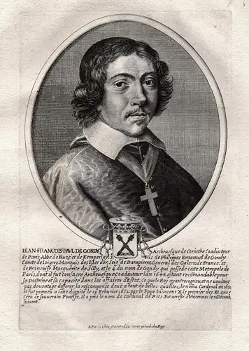 Jean-Francois-Paul de Gondy... - Jean Francois Paul de Gondi (1613-1679) Cardinal de Retz Portrait