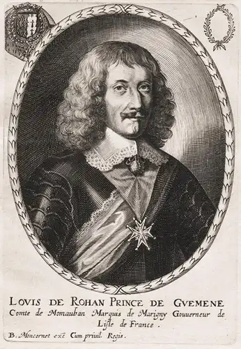 Louis de Rohan Prince de Guemene.... - Louis VIII de Rohan-Montbazon (1598-1667) Guemene Portrait