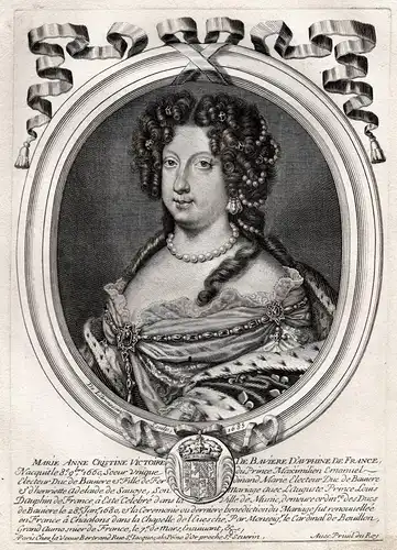 Marie Anne Cristine Victoire de Baciere d'Auphine de France - Maria Anna Victoria von Bayern (1660-1690) Portr
