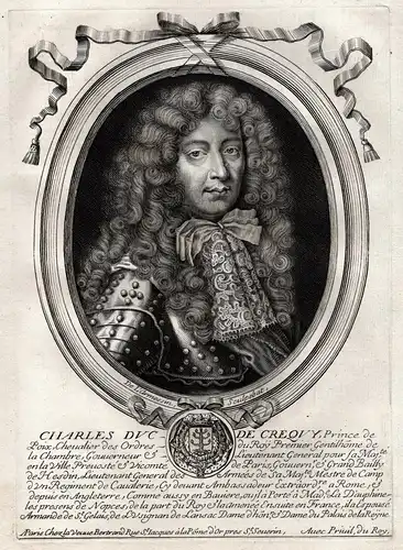Charles duc de Crequy... - Charles III de Blanchefort-Crequy (1623-1687) duc de Poix Portrait