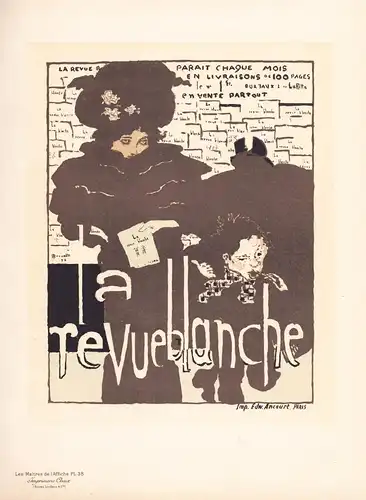 Affiche pour la Revue Blanche (Plate 38) - poster Plakat Art Nouveau Jugendstil