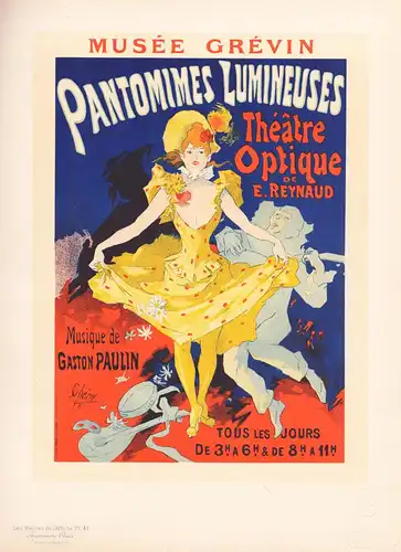 Affiche pour le Musée Grevin Pantomimes lumineuses (Plate 41) - poster Plakat Art Nouveau Jugendstil