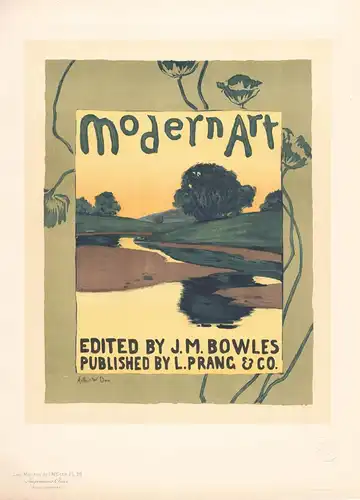 Affiche pour la revue Modern Art, publiée a Boston (Plate 36) - Zeitschrift magazine / poster Plakat Art Nouve
