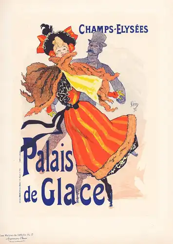 Nouvelle affice pour le Palais de Glace (Plate 17) - poster Plakat Art Nouveau Jugendstil