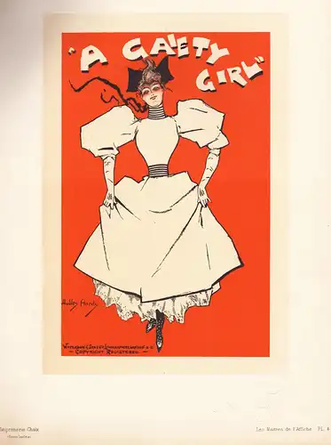 Affiche anglaise A Gaiety Girl (Plate 4) - Theatre theater poster Plakat Art Nouveau Jugendstil