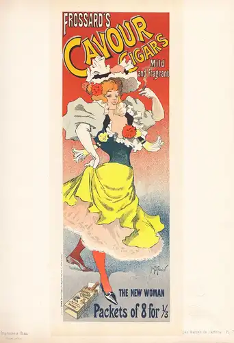 Affiche pour une fabrique de cigares, Frossard's Cavour Cigars (Plate 7) - Zigarre Zigarren / poster Plakat Ar
