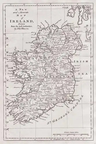 A new and accurate Map of Ireland - Ireland Irland / island Insel / Karte map carte