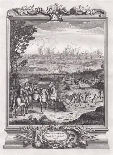 Siege de Niewport rendu le 5. Septembre 1745 - Nieuwpoort / Siege de 1745 / Vlaanderen Flandre Flanders / Belg