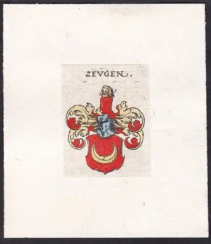 Zeugen - Wappen coat of arms heraldry Heraldik