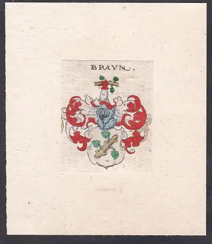 Braun - Wappen coat of arms heraldry Heraldik