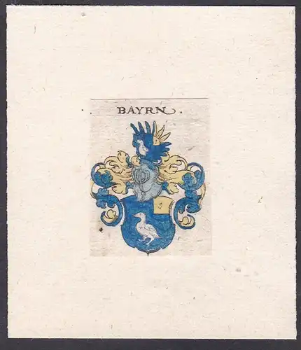 Bayrn - Bayr Bayer Wappen coat of arms heraldry Heraldik