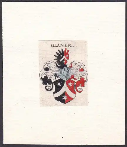 Glaner - Wappen coat of arms heraldry Heraldik