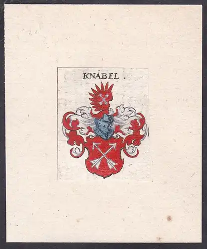 Knäbel - Knabl Wappen coat of arms heraldry Heraldik