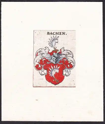 Bachen - Wappen coat of arms heraldry Heraldik