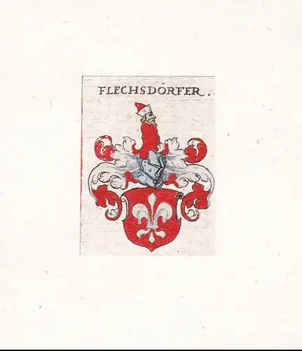 Flechsdörfer - Flexdorf Wappen coat of arms heraldry Heraldik