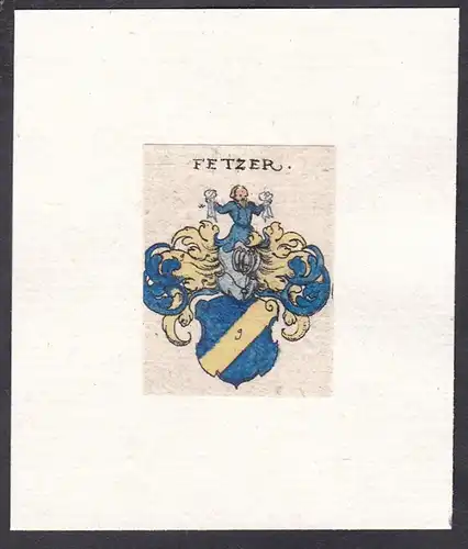 Fetzer - Wappen coat of arms heraldry Heraldik